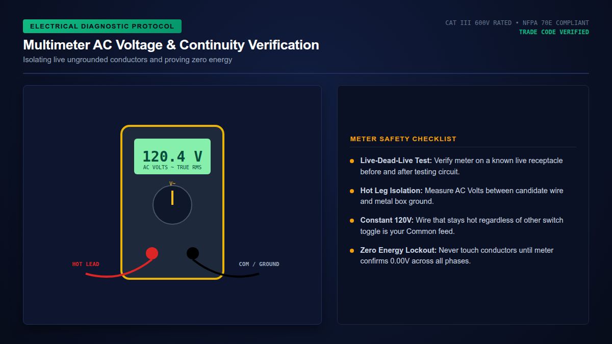 Digital Multimeter Circuit Voltage & Continuity Test