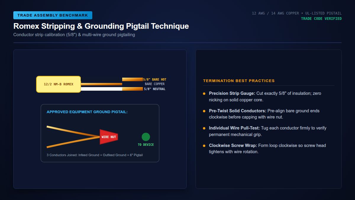 Conductor Stripping & Pigtail Connection Protocol